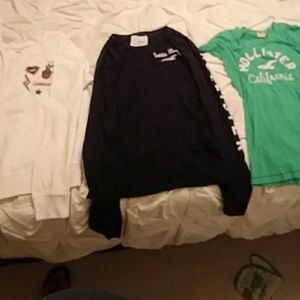Hollister women's shirt 2 long sleeve. 3 short sle